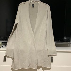 Eileen Fisher Grey Long Cardigan